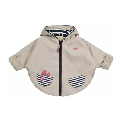 Manteau ciré enfant Week‑End à la Mer Cap Dingonette beige