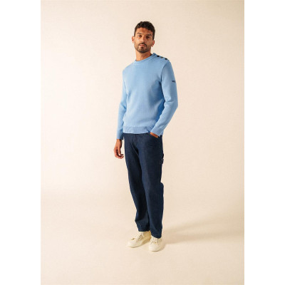 Pull marin en Laine Cancale...