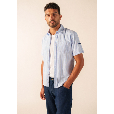Chemise Jack Beu/Blanc -...