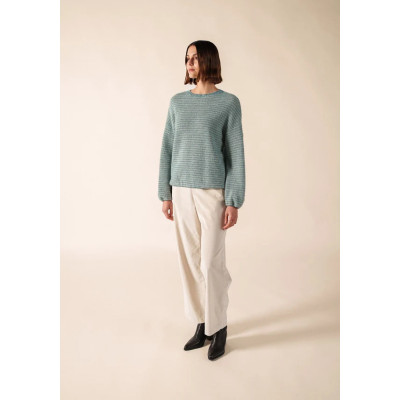 Pull ASCAIN Celeste/Blanc...