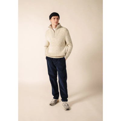 Pull OSSAU Ecume chiné -...