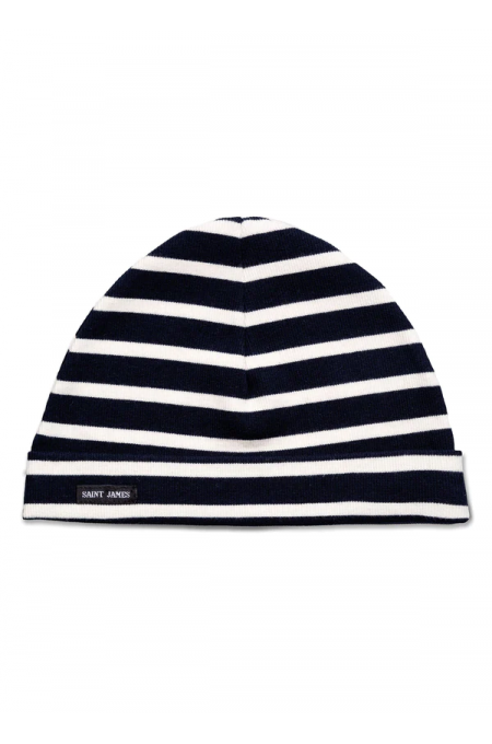 Bonnet Surcouf rayé navy / écume