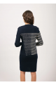 Robe PLATINE Navy/Ecume