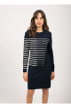 Robe PLATINE Navy/Ecume