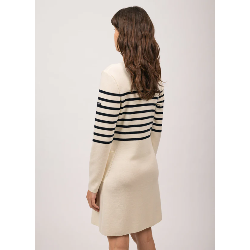 Robe Royale rayée Ecume / navy