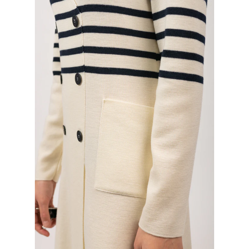 Robe Royale rayée Ecume / navy