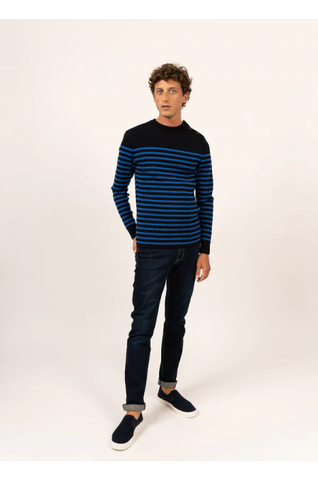 Pull Rochefort rayé gitane / navy