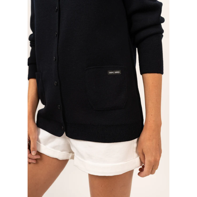 Gilet La Flotte en laine navy